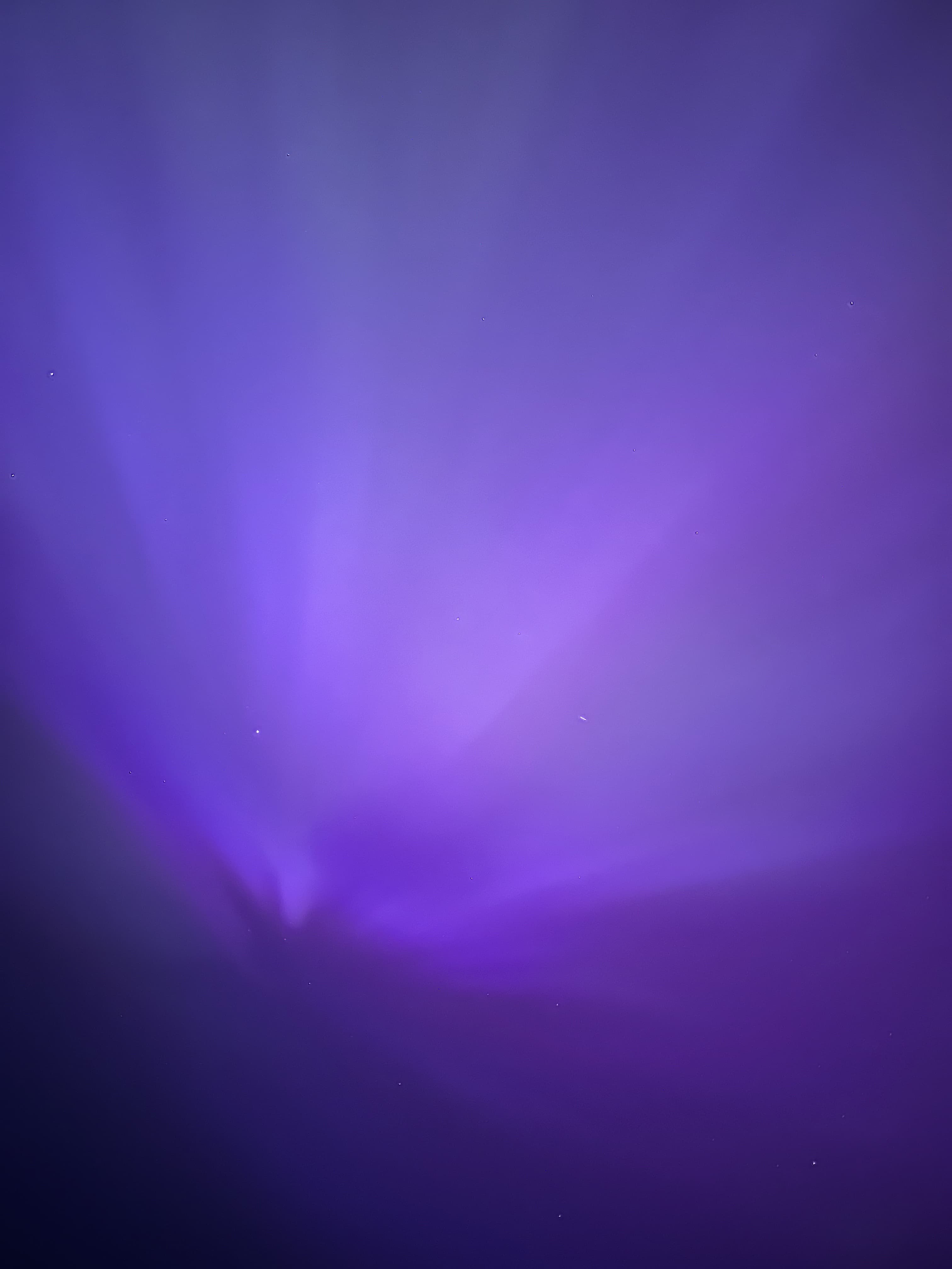 Looking straight up, this is what we saw, full blown purple aurora